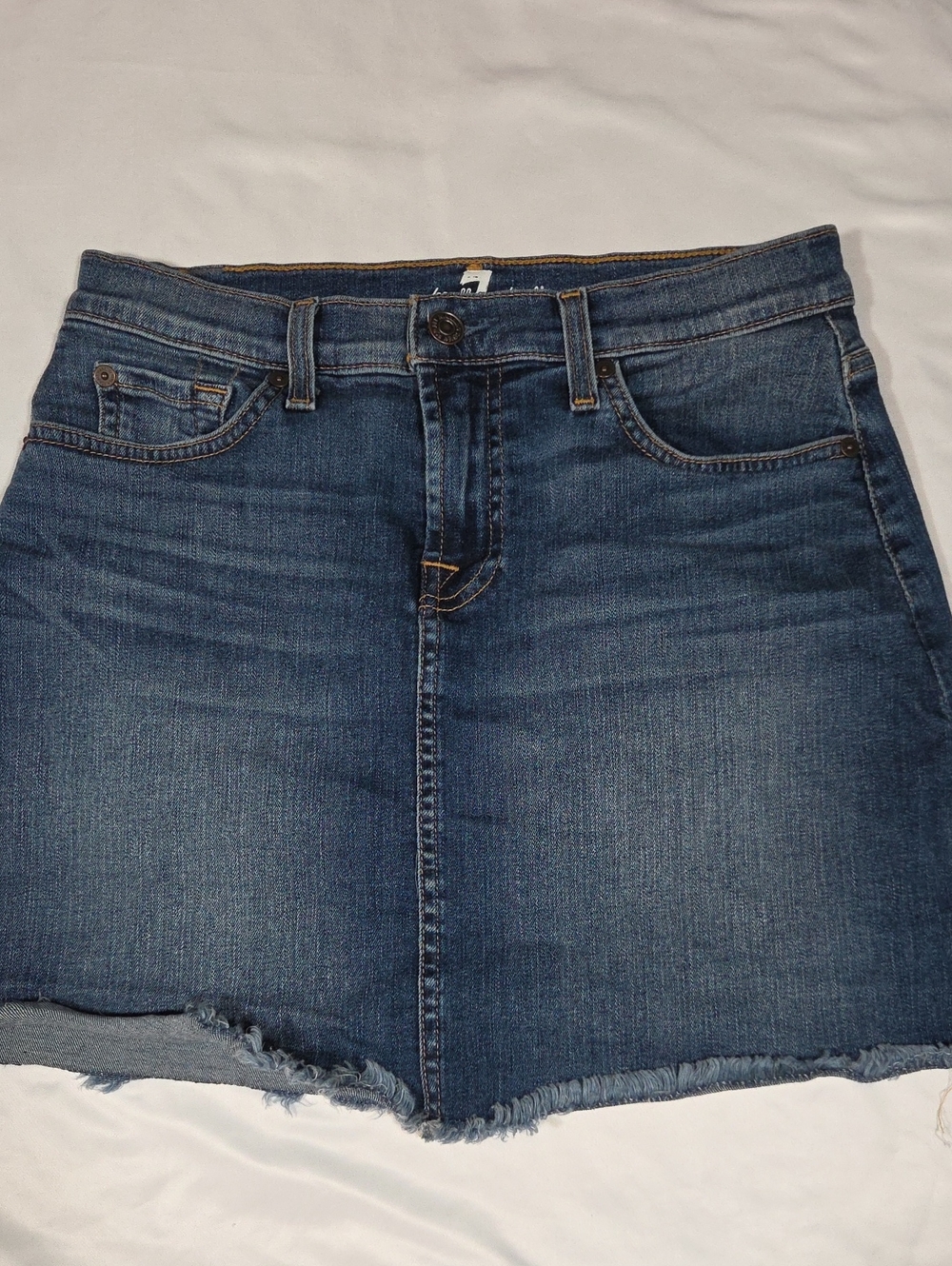 7 For All Mankind Short Jean Skirt Size 26